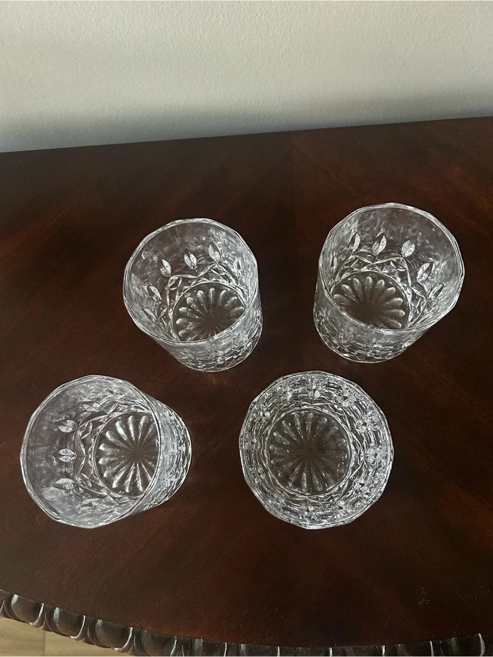 Crystal Whiskey Glass Drinkware - Qty 4
